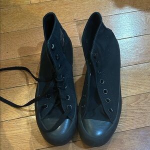 Converse Black Platform High-Tops